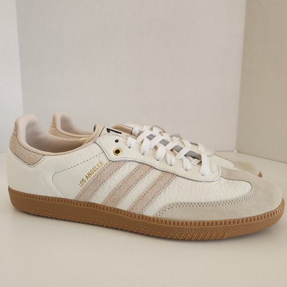 adidas Mens Samba 2.0 LAFC Lifestyle Sneaker, White Linen Gum, 12.5 Los Angeles main image 9